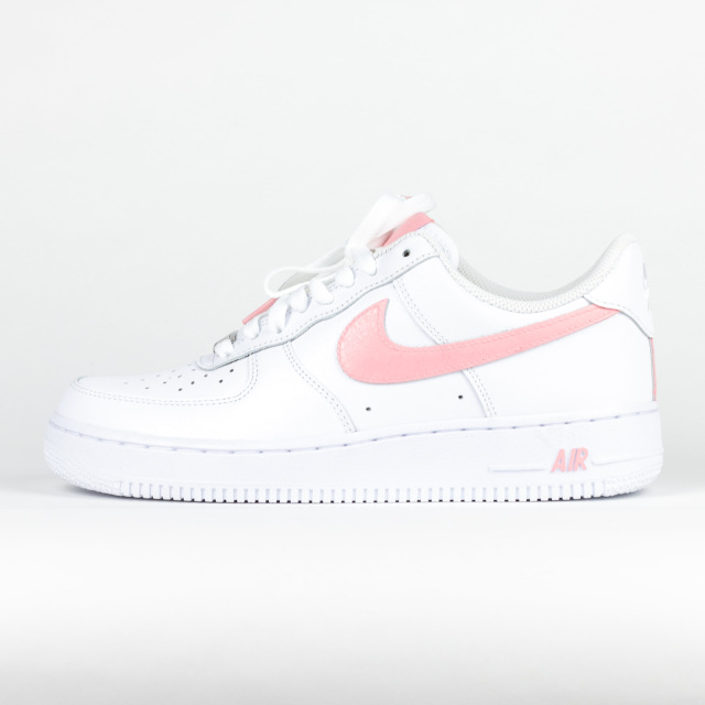 air force ones with pink swoosh