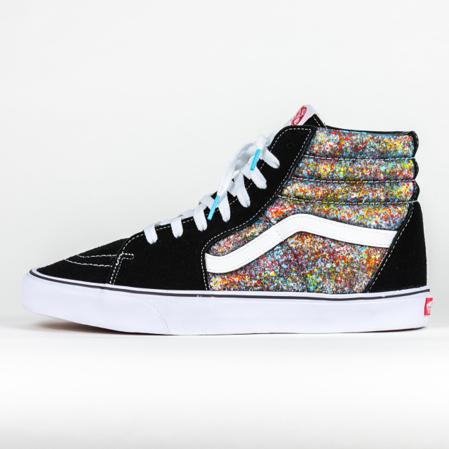 Give Pol Rose Custom Vans high top and low top Custom made and designed Vans