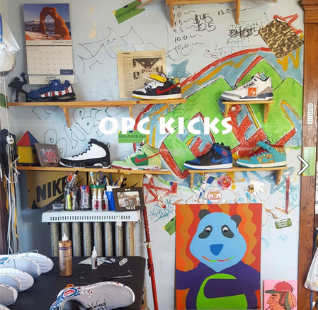 OPC Kicks art studio and shoe store