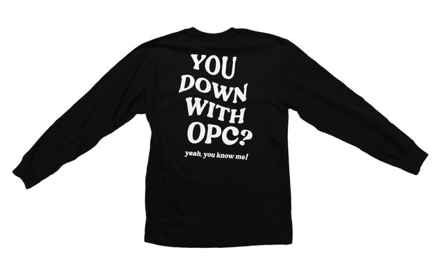 OPC Kicks x "You Down With OPC" Black Long Sleeve Tee