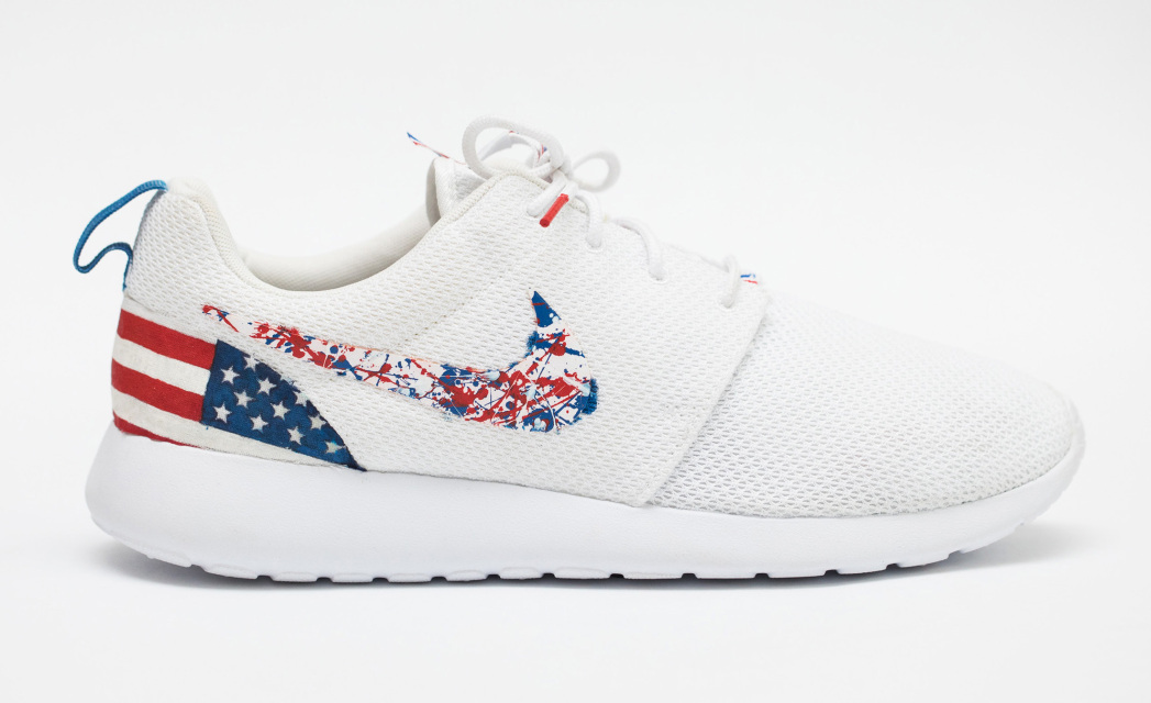 Nike Roshe One White Custom '4th of Julys' Americas
