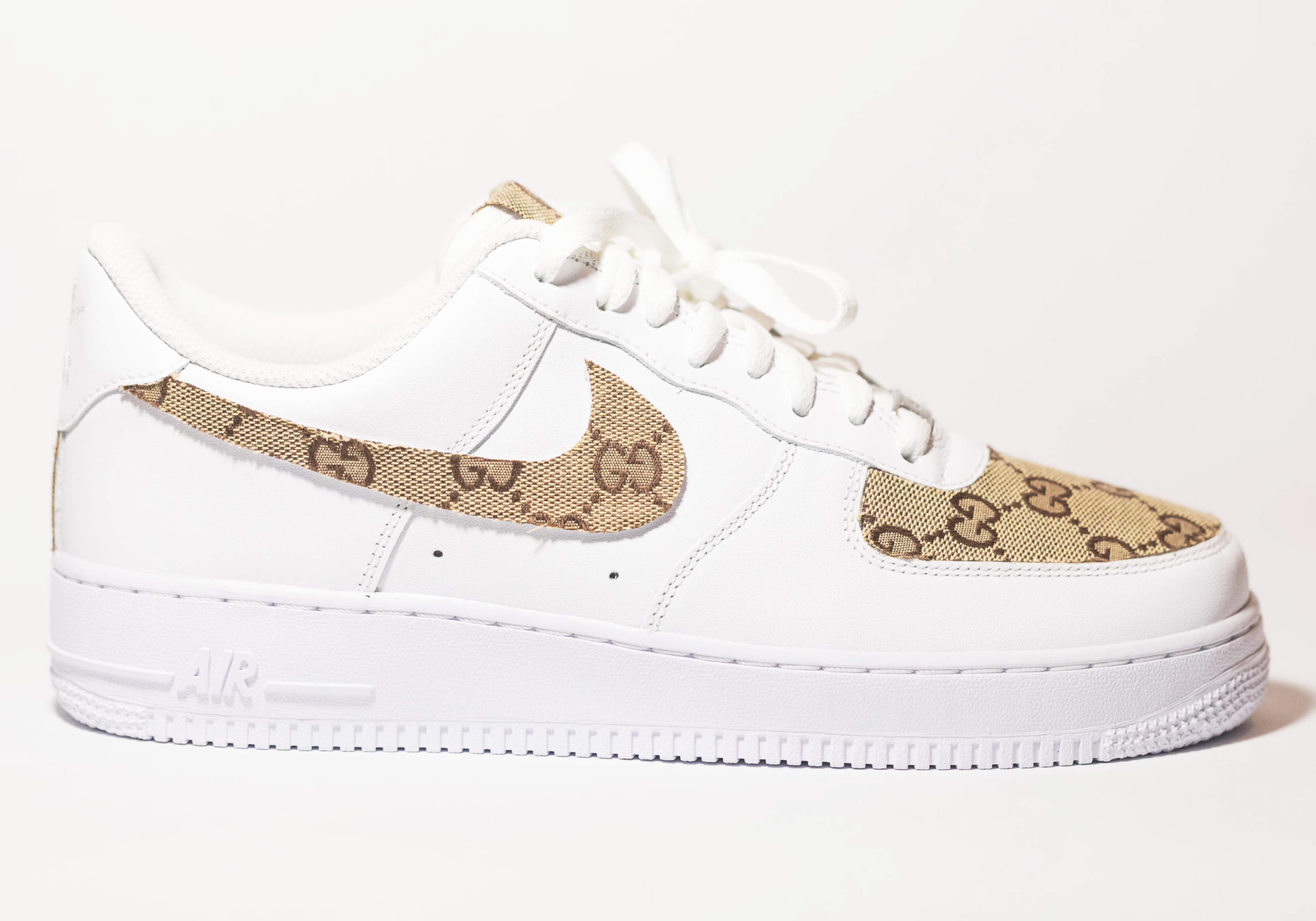 Post-impressionism payment egg Gucci Nike Air Force 1s Custom handmade Edition