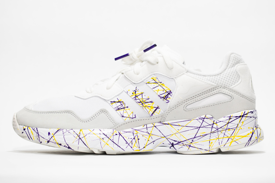 Adidas Young 1 White Custom 'L.A.'  Edition  