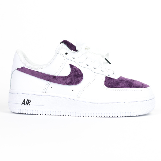 Nike Air Force 1 White Custom 'Purple Velvet' Edition