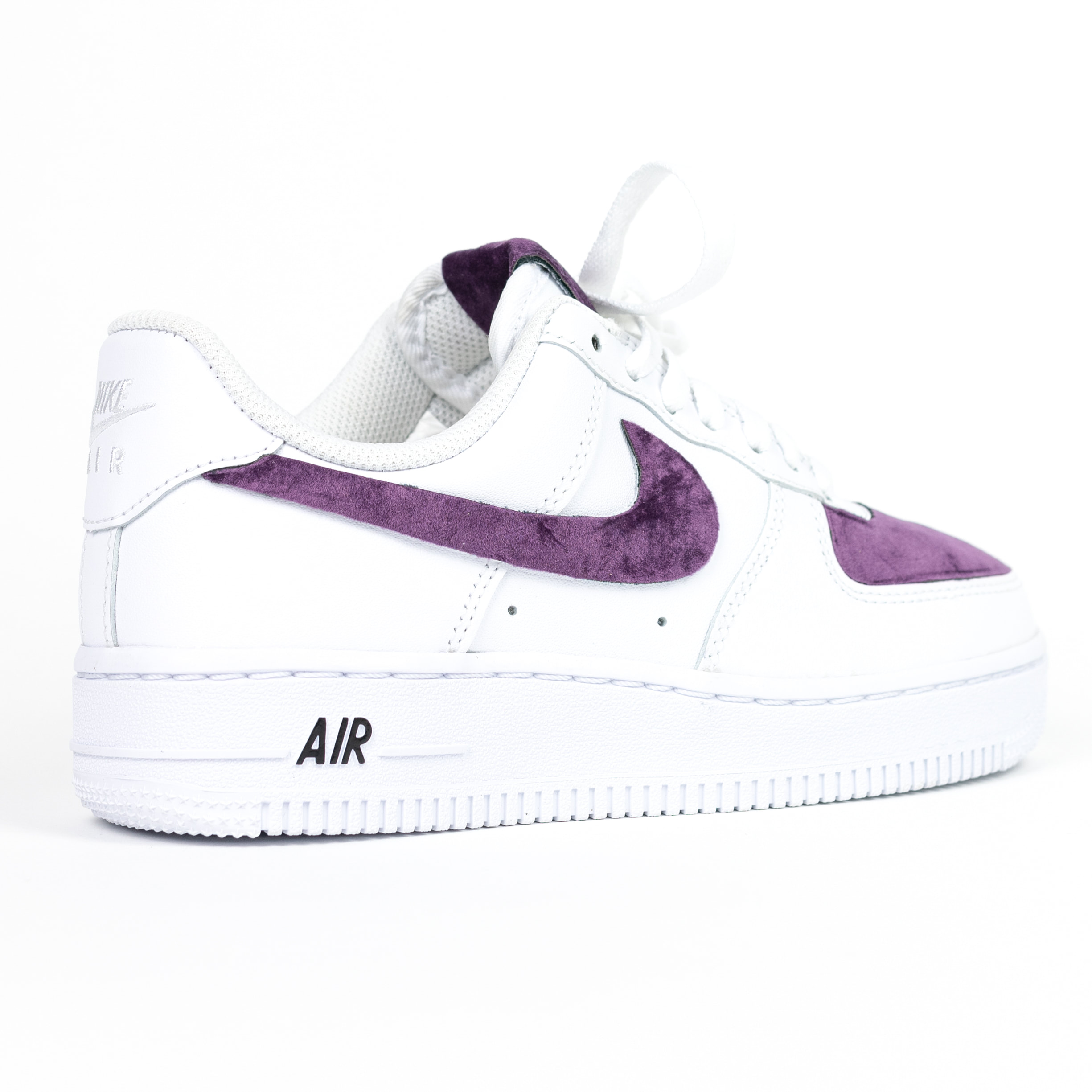 purple velvet air force 1