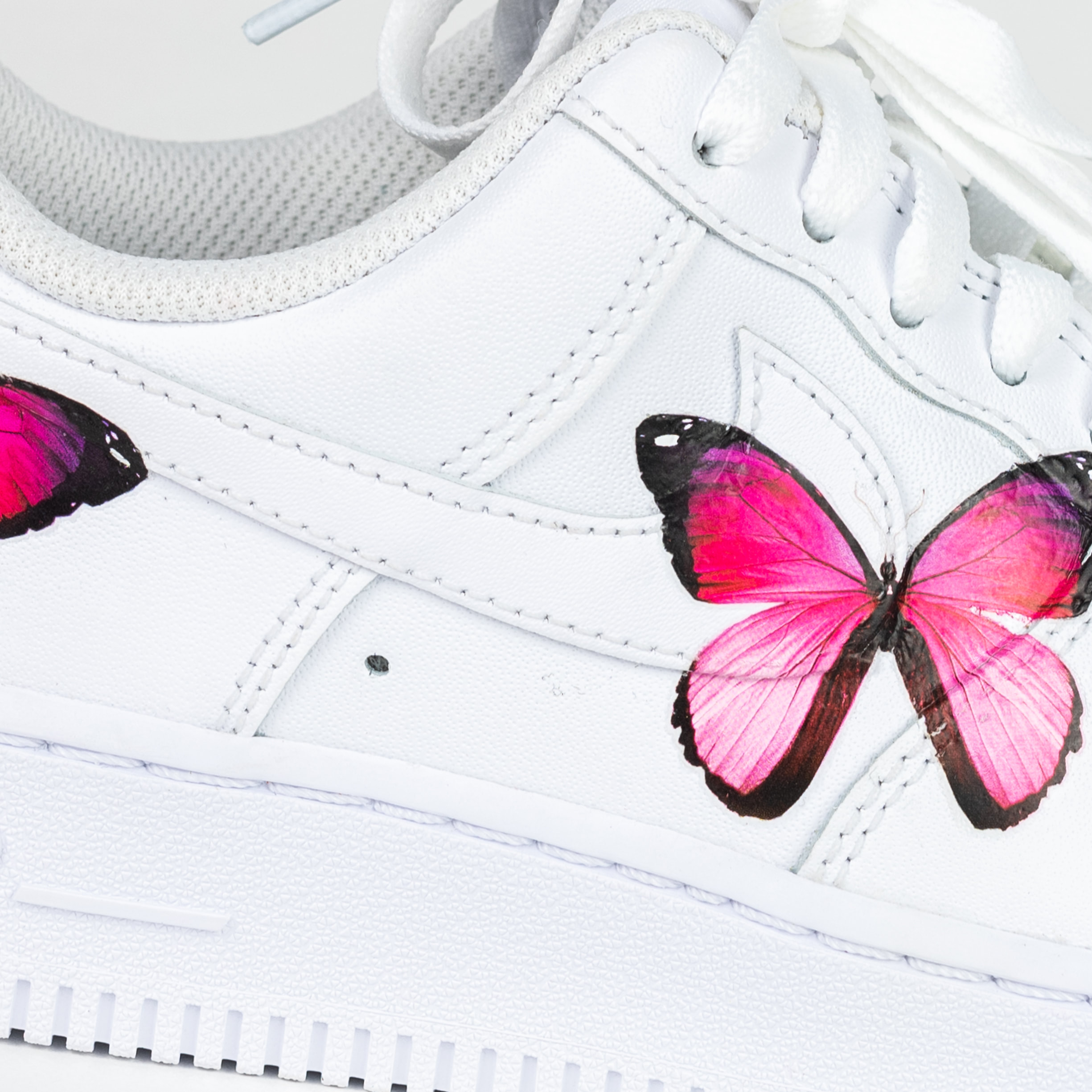 air force 1 white with butterflies
