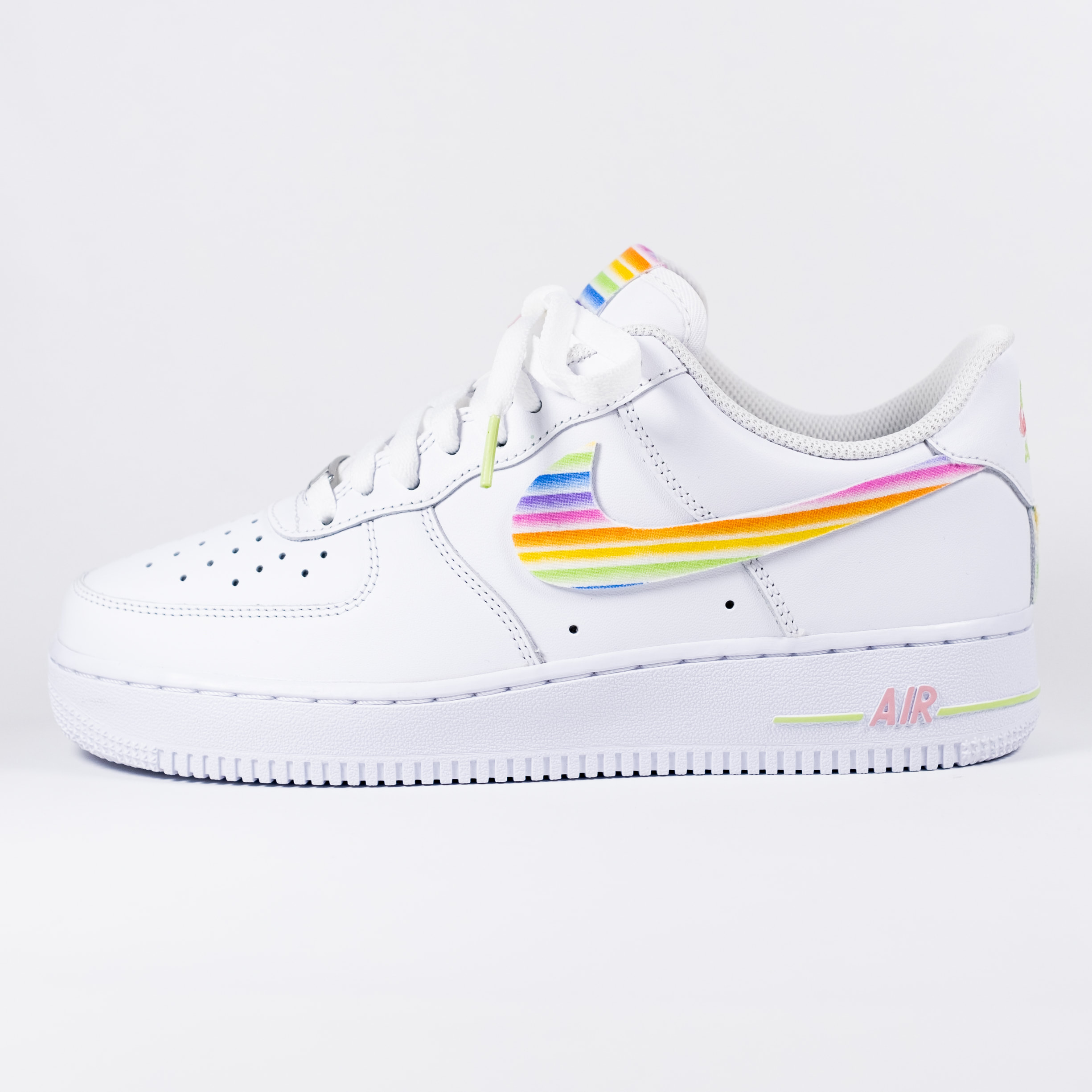 Nike Air Force 1 White Custom 'Rainbow 