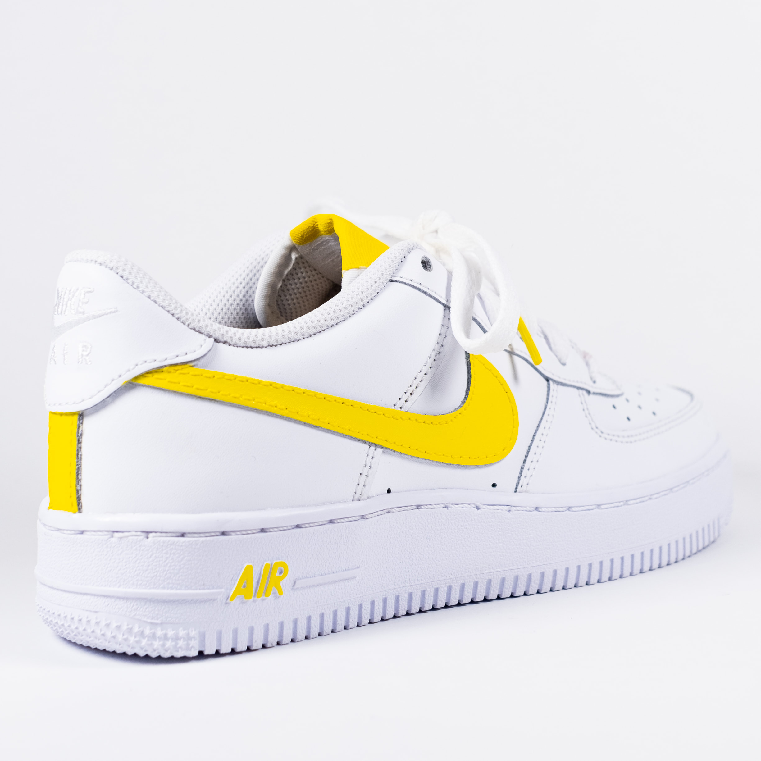 Nike Air Force 1 Womens /GS White Custom Multi Size AF1 Yellow