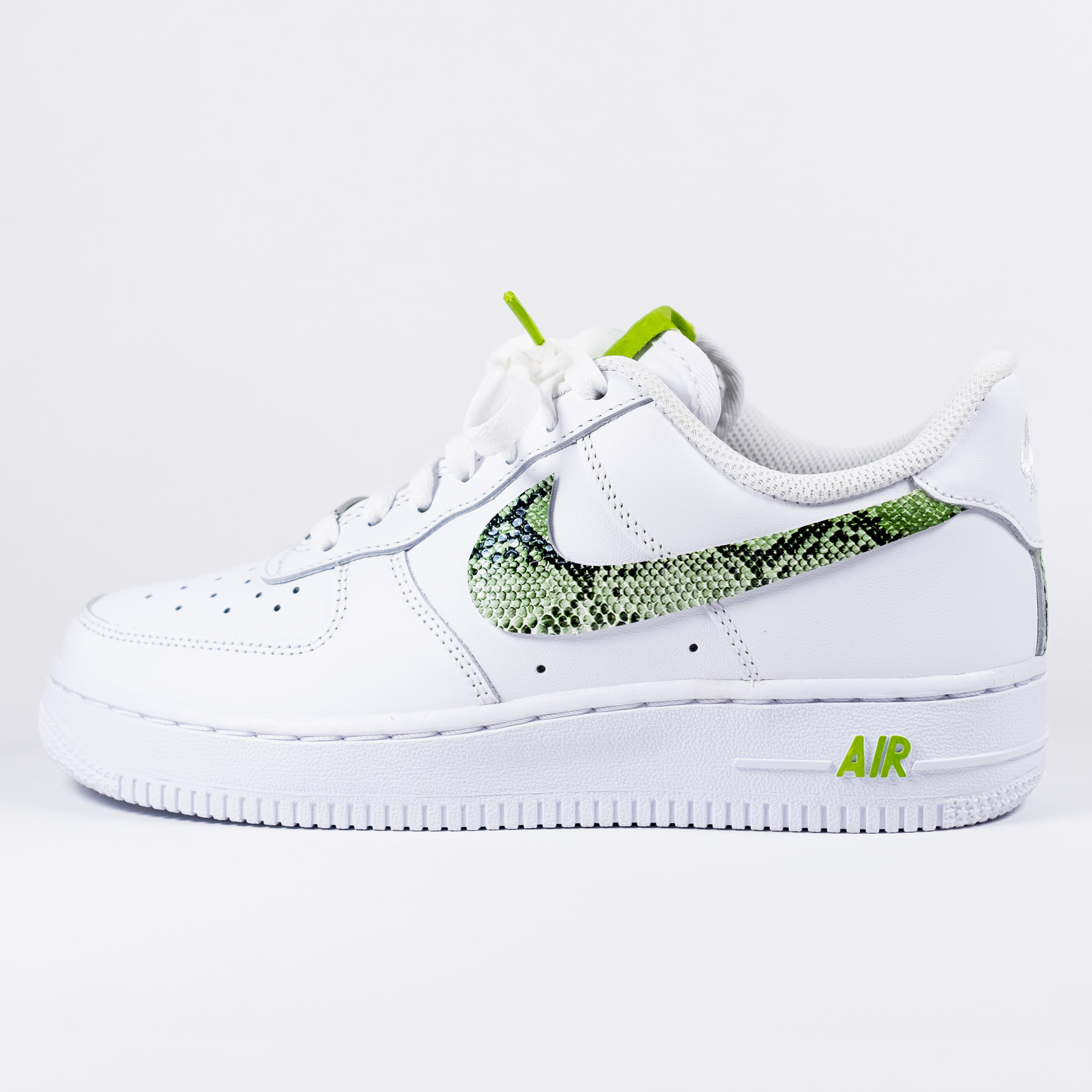 white lime green air force 1