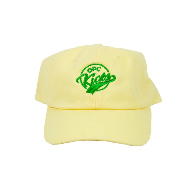 OPC Kicks Embroidered YP Dad Hat Yellow/Kelly Green Edition